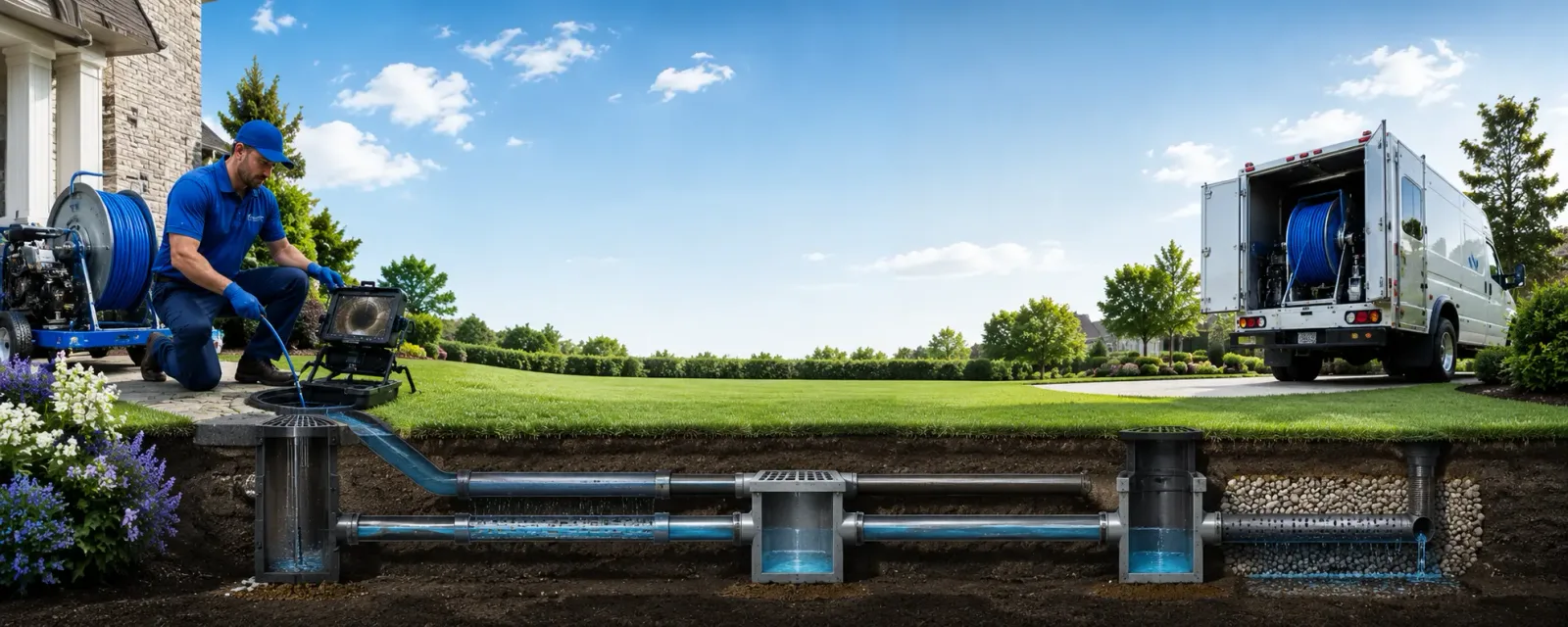 Outdoor drain cleaning information for Richmond, VT